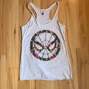 Floral Spider-man Tank Top